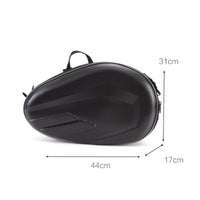 Structured Motorcycle Saddle Bag with Center Strap Zippered Motorcycle Saddlebags Long-Lasting Motorbike Saddlebags Secure for Motorcyclists
