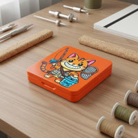 Feline Pattern Fly Box Sturdy Fly Fishing Box Easy Grip for Fishermen