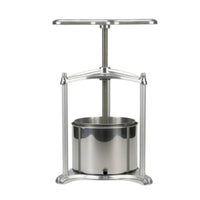 Grape Press with Stainless Steel Barrel Hand-Operated Manual Juice Maker Compact