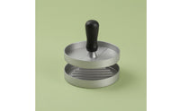 Metal Hamburger Press Black Handle Hamburger Patty Press Ridged Base