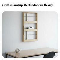 3-Tier Wall-Mounted Organizer Long-Lasting Magazine Rack Modern Design