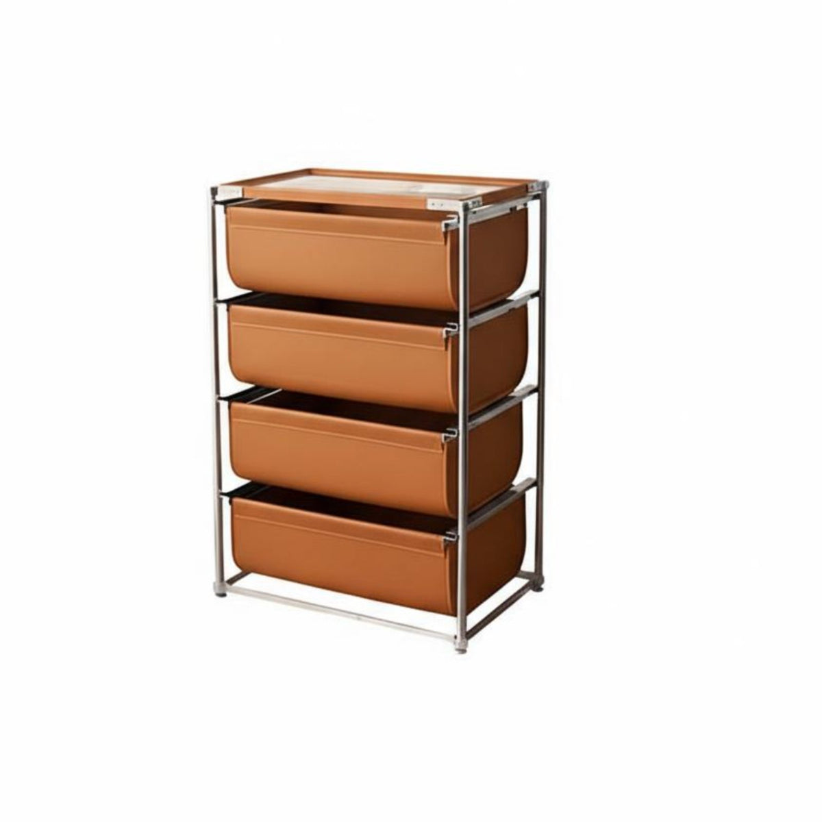 2-Tier Wheeled Stand On casters 2-Tier Rolling Trolley Space-Saving Easy Assembly for Homeowners, Home Office