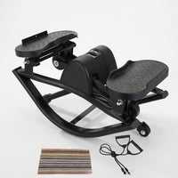 Lateral Stepper Compact Stepper with Resistance Bands Electronic Step Machine for Beginners, Apartment