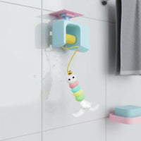Self Entertaining Hanging Cat Bouncing Ball Chew Resistant Automatic Hanging Cat Teaser Stimulates Instinct Electric Feather Toy Long-Lasting Design for Indoor Cats, Kittens