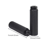 Knurled Rear Axle Foot Pegs Textured Axle Pegs Cylindrical Anti-Skid for Mountain Bikes