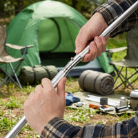 Camping Tarp with Poles, Telescopic Aluminium Pole 6061 Alloy, Tent Poles for Tarp Windproof, Adjust - Image 4