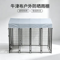 Large Oxford Cloth Outdoor Dog Kennel with Roof for Medium Dogs