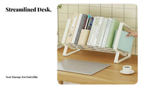 Miniature Adjustable book rack Space-Saving Expandable book holder Adaptable