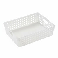Clear Stackable container Adaptable Organizer Box Built-in Handles for residents