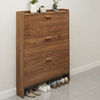 Tipping Bucket Shoe Storage Unit Space-Saving Flip Drawer Shoe Storage Unit Large Capacity for Apartment Dwellers, Homeowners, Hallway, Living Room