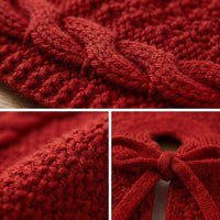 18 Inch Christmas Tree Base Cover Festive Atmosphere Knitted Tree Skirt Soft Yarn Holiday Decoration for Decorators, Office Workers, Tabletop, Home, Living Room, Easter, Xmas