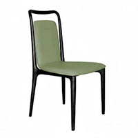Upholstered Chair with Curved Backrest Nordic design Upholstered Wooden Side Chair Easy Assembly Multifunctional for Dining Room