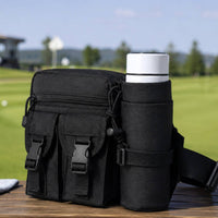 Compact Golf Waist Bag Lightweight Waist Bag with Cup Holder Hands-Unrestricted Fanny Pack with Water Bottle Holder Secure for Golfers