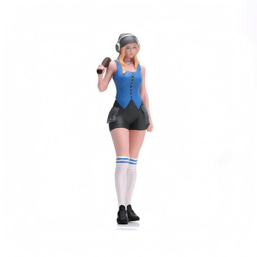1/18 Miniature Lady Figure Detailed Face Female Miniature Figurine Standing Pose