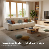 Straight-Line puff Sofa abrasionResistant Couch Modern design Household Furniture for Pet Owners, Apartment Dwellers, Living Room, Lounge Area, Studio