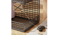Home Gym Storage Rack Wirefitness Storage Rack Mat Storage Rack Large Capacity Gym Organizer with Side Compartment for Fitness Enthusiasts, Yogis