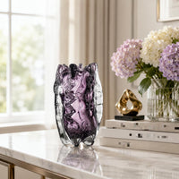 Gradient Glass Vase Handmade Two Tone Glass Vase for Model Room