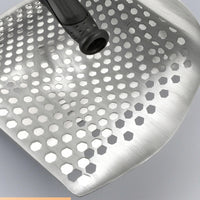 Stainless Steel Perforated Sand Shovel Rust-Proof Sand Sifting Shovel Heavy Duty Long-Lasting for Metal Detectorists, Treasure Hunters, Beachcombers, Beach, Gold Panning
