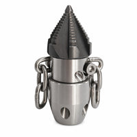 Rotating Sewer Nozzle Compact Cleaning Tip Steel Drain Cleaning Nozzle for Homeowners