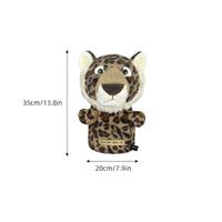 Leopards Headcover Wear-Resistant Golf Club Head Cover Dustproof Soft Golf Headcover for Golfers