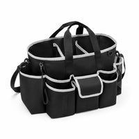 Cleaning Supply Organizer Bag with Handle Multi Pocket Cleaning Bag Multiple Compartments Household Storage for Janitors