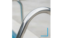 304 Stainless Steel Pool Ladder Handrail Rustproof Pool Handrail Hardware Bolt-on for Contractors, Wet-Entry Area