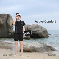 Swimsuits for Women with Modest Tankini Design for Water Sports, Conservative Plus Size for Older Ladies with Chest Pads