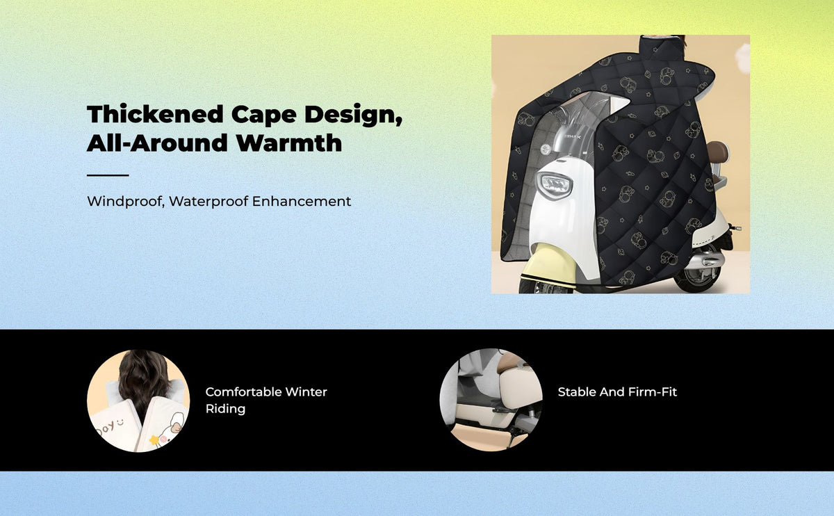 Waterproof winter poncho