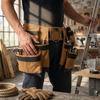 Multi-Compartment Tool Apron Open Compartments Tool Storage Apron Reinforced Edges