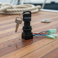 Marine Engine Key Switch Assembly 12V Boat Engine Ignition Lock Easy