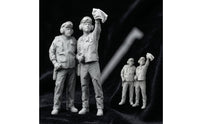 1/48 Deck Crew Figures 1:48 Scale Resin Figures Cold Historical Period Miniature for Hobbyists, Collectors