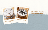 Alcohol Stove, Stainless Steel Hot Pot Cooker, Portable