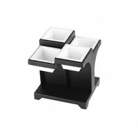 Compartmentalized Design Snack Platter with Stand Removable Dishes Multi-Compartment Food Platter Compartment Serving Dish Set Dishwasher Safe for Restaurants