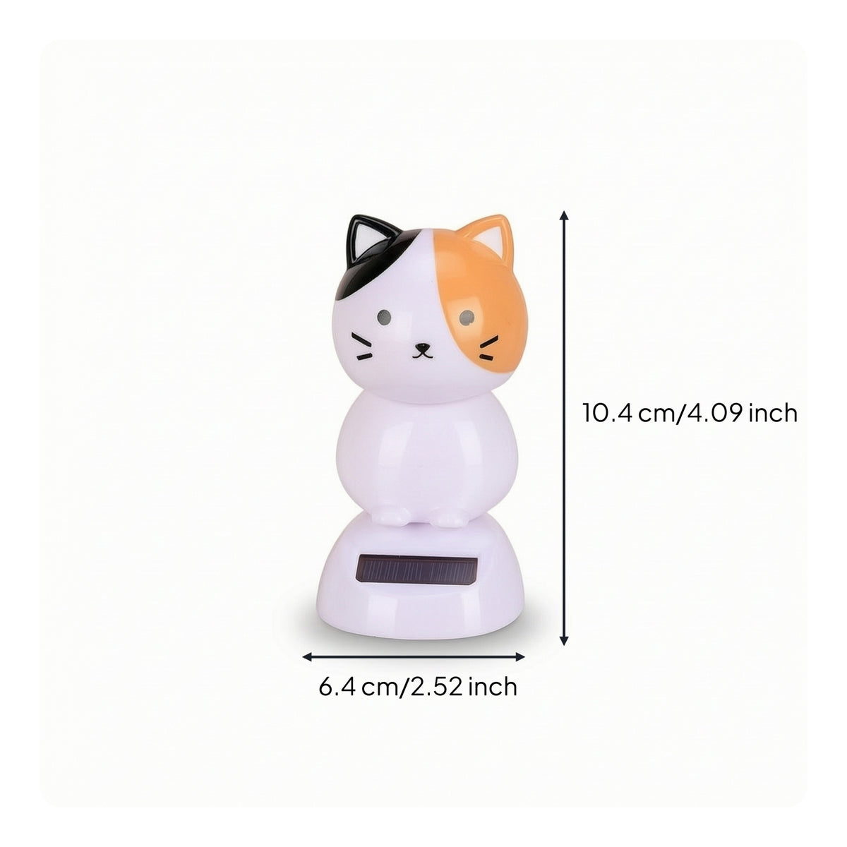 Animated Solar Cat Figurines Freestanding Dancing Cat Figurines Dashboard-Mounted Solar Toy Easy to Use for Drivers, Kids
