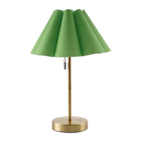 Table Lamp with Pleated Shade Sleek Rechargeable Table Lamp Stable for Bedroom