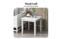 Small Square Table Solid Wood Construction Nightstand Chinese Aesthetic Design