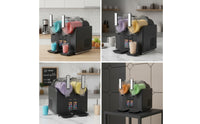 Fast-Freezing Two-chamberCylinder Slush Machine Compact Slushie Machine Easy-to-Clean Slushy Maker for Small Businesses