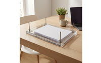 Acrylic Paper Press Rectangular Office Supply Large Size