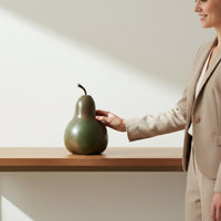 Artificial Pear Statue New Chinese Decorative Pear Ornament Lifelike Details Tabletop Sculpture for Entryway, Showroom