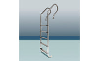 Stainless Steel Pool Ladder Floor-Mounted Pool Ladder with Anti-Slip Steps Heavy Duty