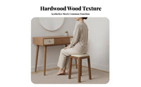 Cushioned Stacking Stool Stackable Design Vanity Seat Anti-Slip Feet for Bedroom