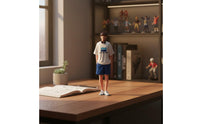 High Precise Young Man Figure with Headphones Modern Aesthetic Miniature Figurine Miniature Scene Accessory for Dioramas, Display Collections