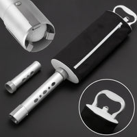 Detachable Golf Ball Retriever with Removable Tube Handheld Golf Ball Retriever with Zipper Portable Shag Bag Aluminum for Golfers, Coaches, Practice Range