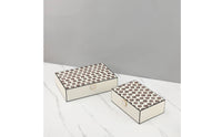 Dot Storage Box Rectangular Storage Box with Lid Compact Lidded Container for Home Decor