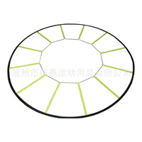 跨境圆形敏捷梯环形速度梯绳梯灵敏训练梯跳格梯足球训练器材转盘
