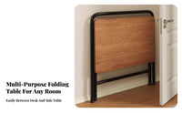 Foldable Computer Desk Compact Folding Desk Lightweight for Telecommute Workers