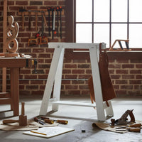 Solid Wood Trestle Leg Minimalist Design DIY Desk Leg Easy Assembly for Workshop