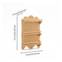 1/6 Dollhouse Wall Cabinet 1/6 Scale Miniature Display Shelf Realistic Furniture for Hobbyists