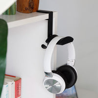 Clamp-On Headphone Stand with Hook and Desktop Clip