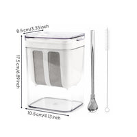 Rounded Corners Clear Yogurt Strainer Easy to Clean Yogurt Strainer Container